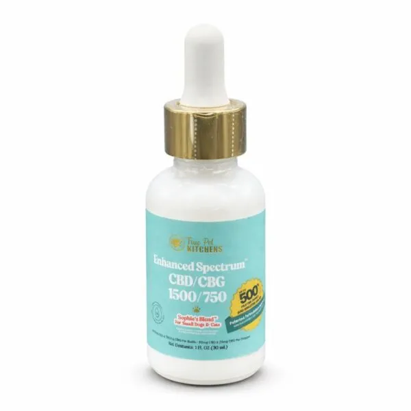 A bottle of Sophie's Blend CBD + CBG oil
